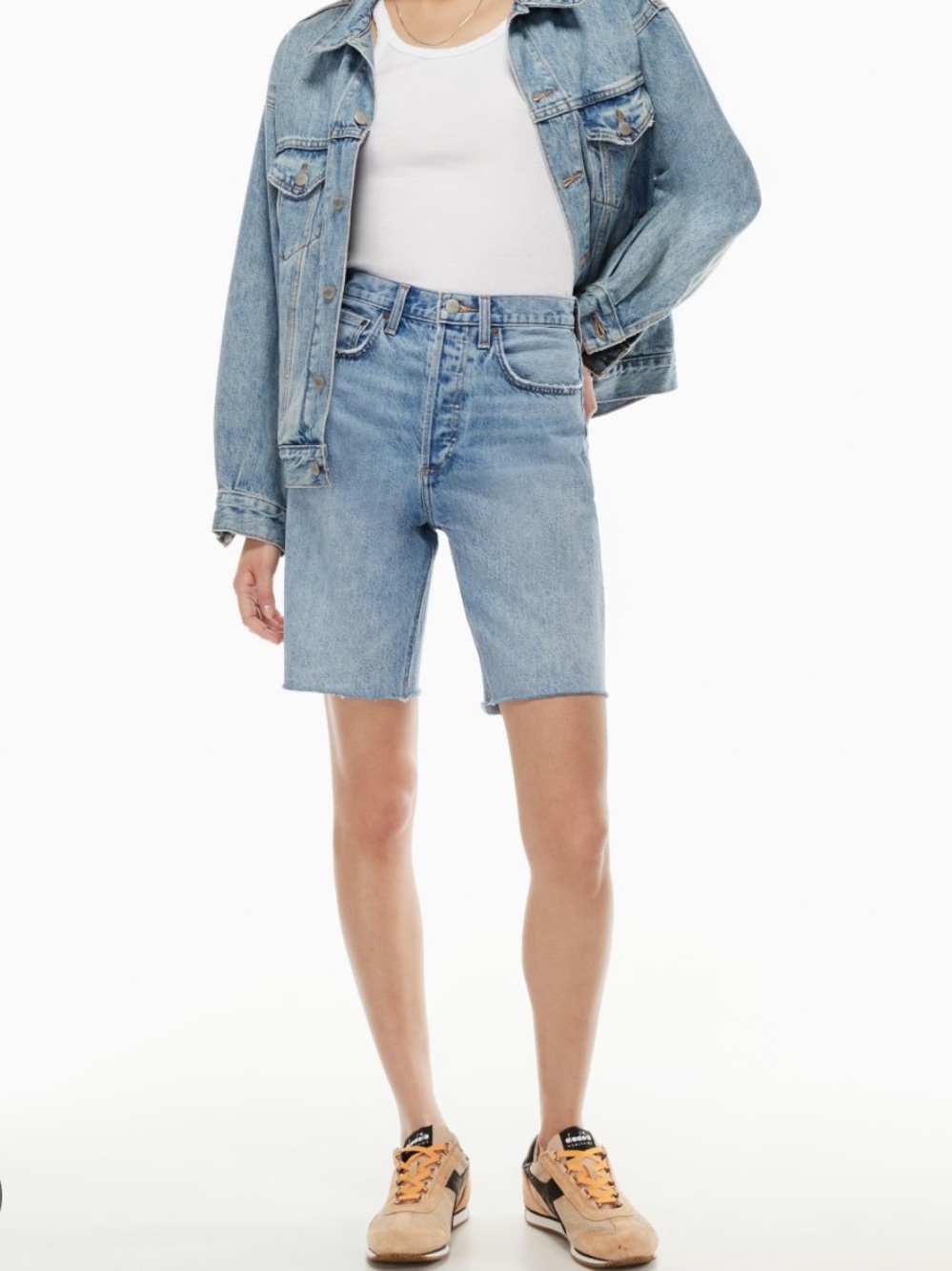 Denim Forum The Joni Loose Long Short